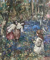 Picking Wild Flowers By Edward Atkinson Hornel