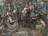 Ring a Ring a Roses By Edward Atkinson Hornel