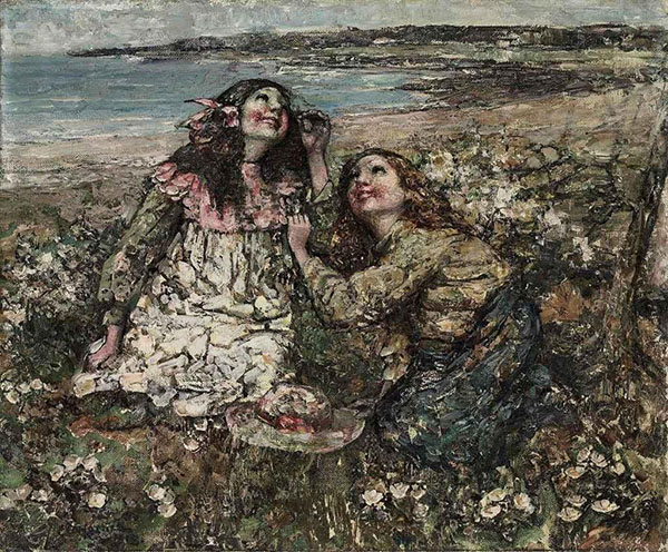 Song of The Skylark by Edward Atkinson Hornel | Oil Painting Reproduction