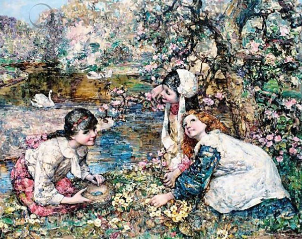 Spring in The Lake Wood | Oil Painting Reproduction