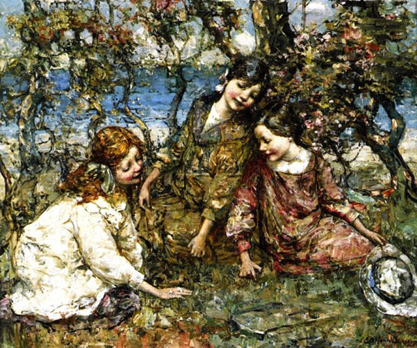 Summer Blossom by Edward Atkinson Hornel | Oil Painting Reproduction