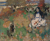 The Goatherd By Edward Atkinson Hornel