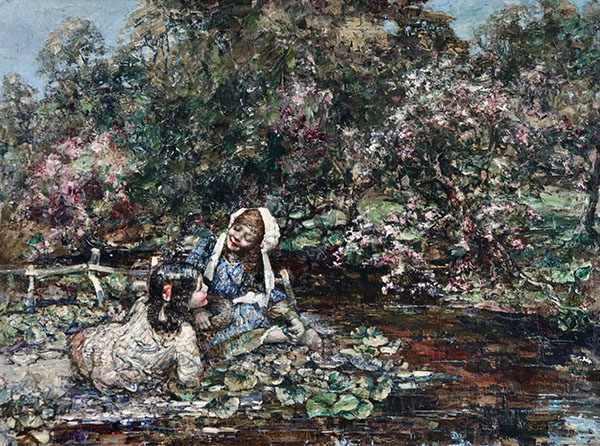Water Lilies by Edward Atkinson Hornel | Oil Painting Reproduction