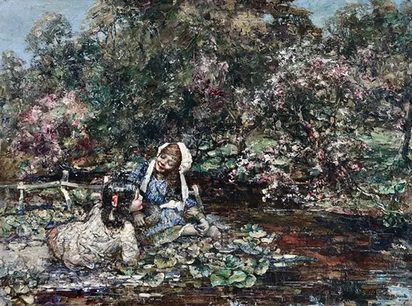 Water Lilies By Edward Atkinson Hornel