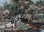 Water Lilies By Edward Atkinson Hornel
