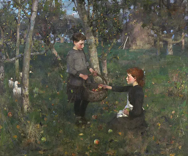 In the Orchard 1886 By James Guthrie