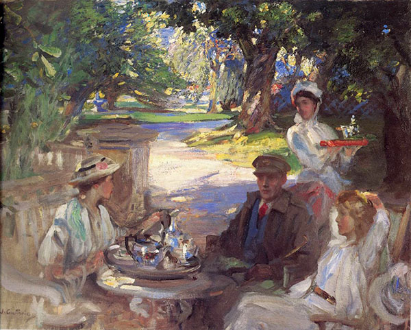 The Garden Party by James Guthrie | Oil Painting Reproduction