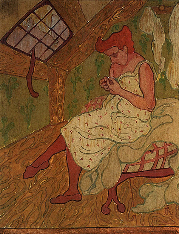 Sitting Woman 1898 by Paul-Elie Ranson | Oil Painting Reproduction