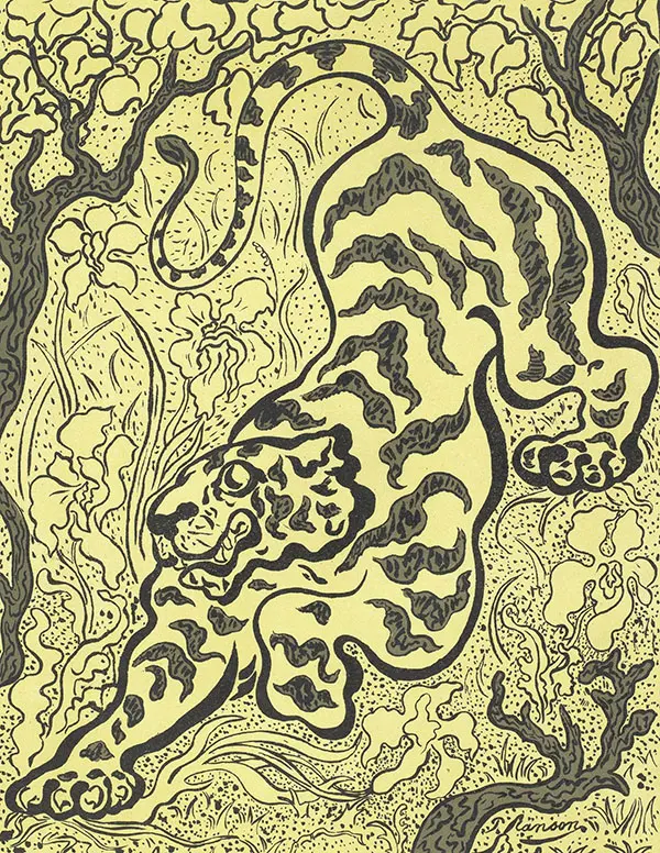 Tiger in The Jungles By Paul-Elie Ranson