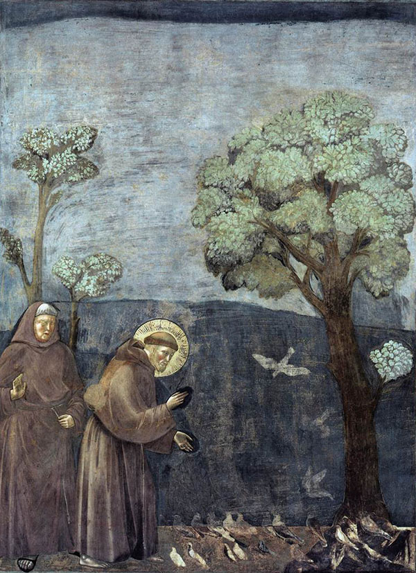 Legend of St Francis Sermon to The Birds | Oil Painting Reproduction