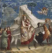 No. 20 Scenes from The Life of Christ 4 Flight Into Egypt 1306 By GIOTTO (Giotto di Bondone)