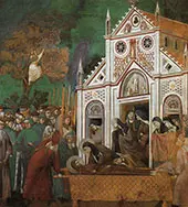 St Francis Mourned by St Clare 1337 By GIOTTO (Giotto di Bondone)