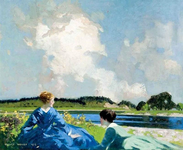 Beside The Lake by George Henry | Oil Painting Reproduction