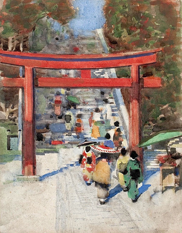 Japanese Scene by George Henry | Oil Painting Reproduction