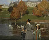 Nursemaid in Kelvingrove Park By George Henry