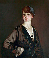 Portrait of a Lady in Black 1919 By George Henry