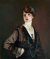 Portrait of a Lady in Black 1919 By George Henry