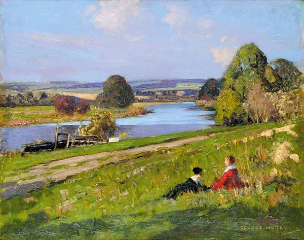 Summer by The River by George Henry | Oil Painting Reproduction