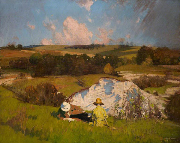 The Chalk Pit by George Henry | Oil Painting Reproduction