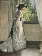 At The Window 1916 By George Henry