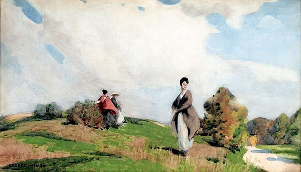 On The Moor by George Henry | Oil Painting Reproduction