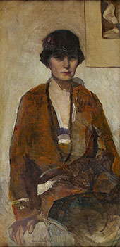 Self Portrait in Cloche Hat By Norah Neilson Gray