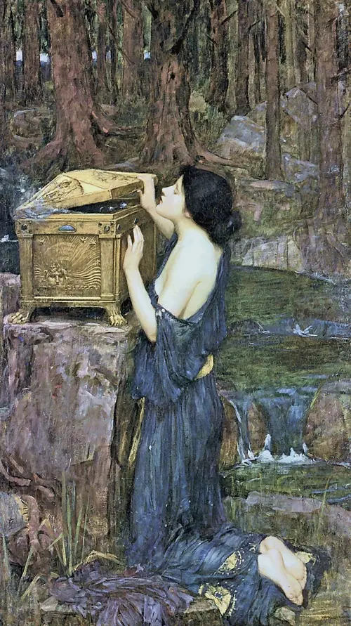 Pandora 1896 By John William Waterhouse