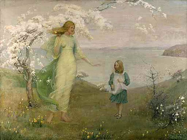 A Vision of Spring 1902 by Thomas Millie Dow | Oil Painting Reproduction