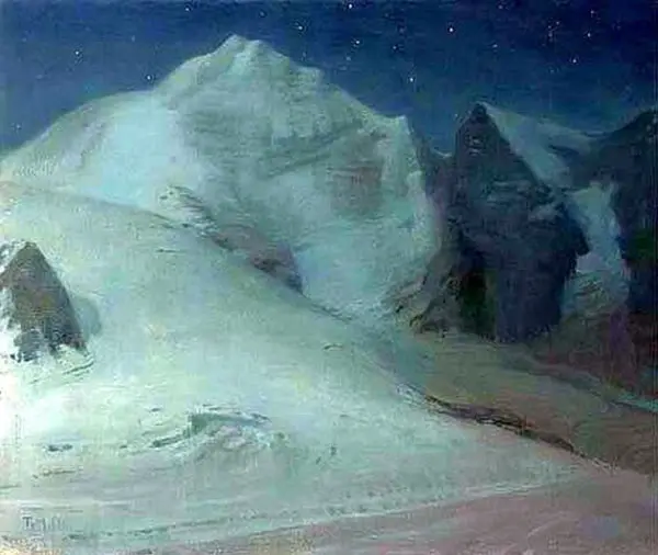 Moonlight In The Alps By Thomas Millie Dow