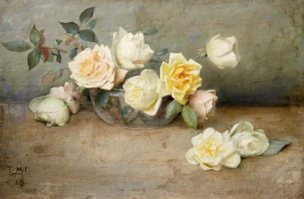 Roses by Thomas Millie Dow | Oil Painting Reproduction