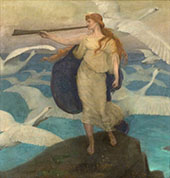 The Herald of Winter 1894 By Thomas Millie Dow