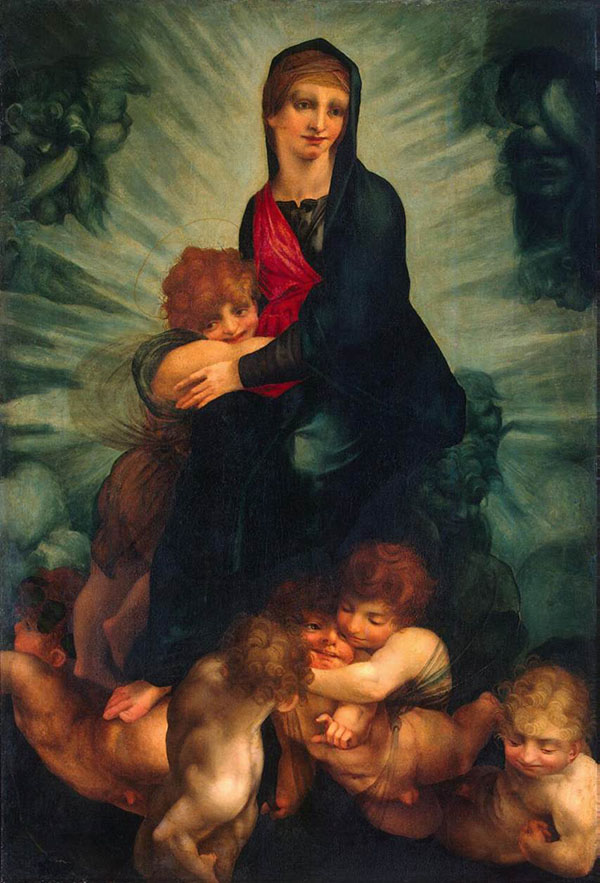 Madonna and Child with Putti 1522 | Oil Painting Reproduction