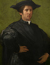 Portrait of a Man 1522 By Giovanni Battista Rosso Fiorentino