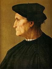 Portrait of a Man in Black 1520 By Giovanni Battista Rosso Fiorentino