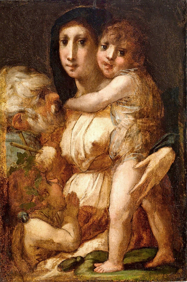 The Holy Family with The Infant Saint John The Baptist 1521 | Oil Painting Reproduction