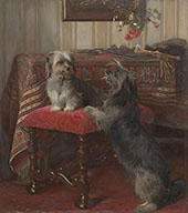 Dot and Cairnach After Otto Weber By Charles Burton Barber