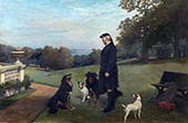 John Brown with Dogs at Osborne By Charles Burton Barber
