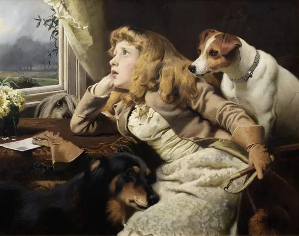 Only a Shower By Charles Burton Barber