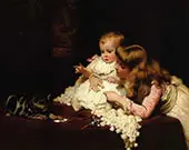 Playmates 1885 By Charles Burton Barber