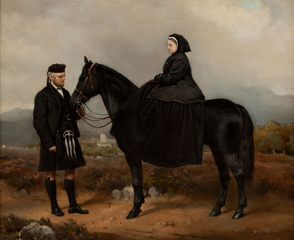 Queen Victoria with John Brown 1876 | Oil Painting Reproduction