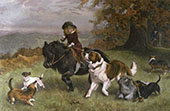 Rival Distractions Pack of Dogs Child Pony By Charles Burton Barber