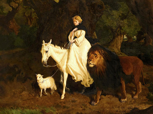 The Lamb with The Lion 1873 | Oil Painting Reproduction
