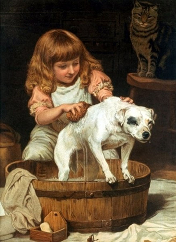 The Order of The Bath by Charles Burton Barber | Oil Painting Reproduction
