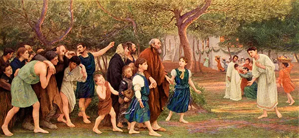 Einladung Zum Gastmahl By Eugene Burnand