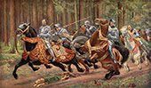 Flight of Charles The Bold By Eugene Burnand