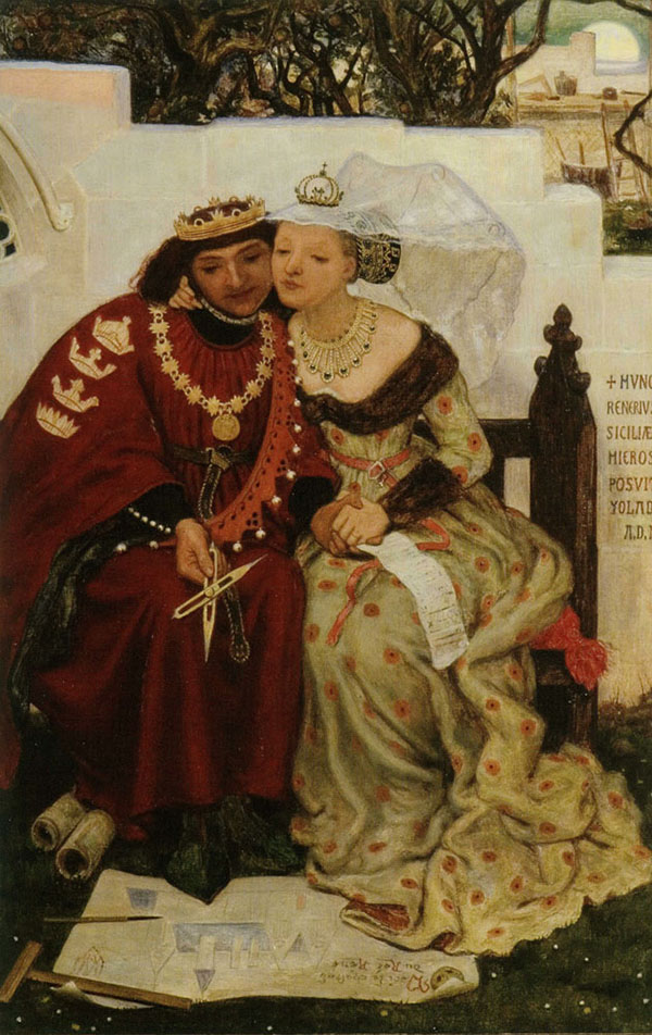 King Rene's Honeymoon 1864 by Ford Madox Brown | Oil Painting Reproduction