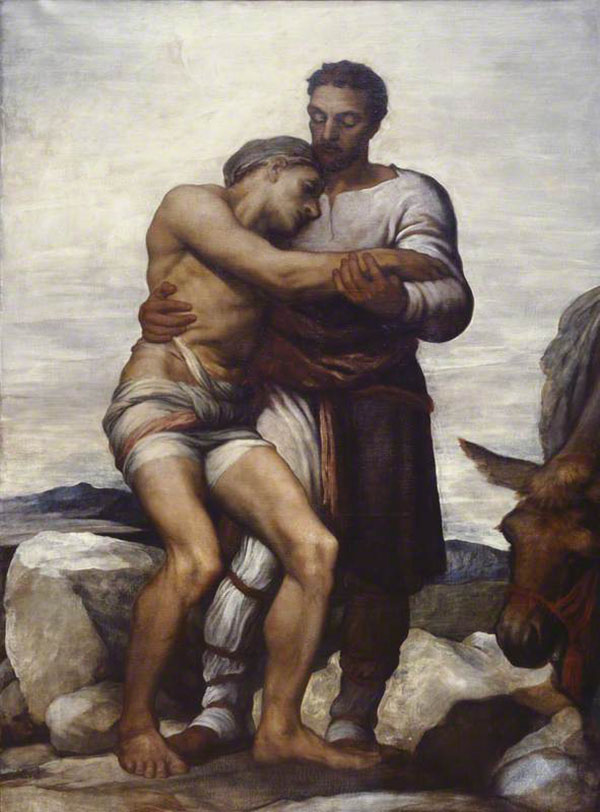 The Good Samaritan by George Frederic Watts | Oil Painting Reproduction