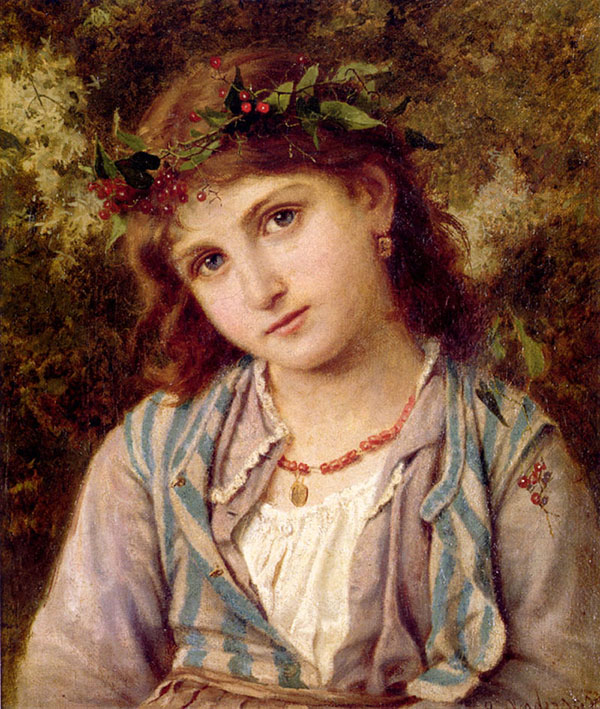 An Autumn Princess | Oil Painting Reproduction