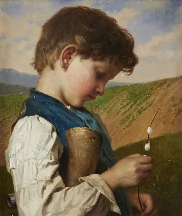 Little Boy Blue Come Blow Yuor Horn By Sophie Gengembre Anderson