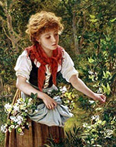 Picking Honeysuckle By Sophie Gengembre Anderson